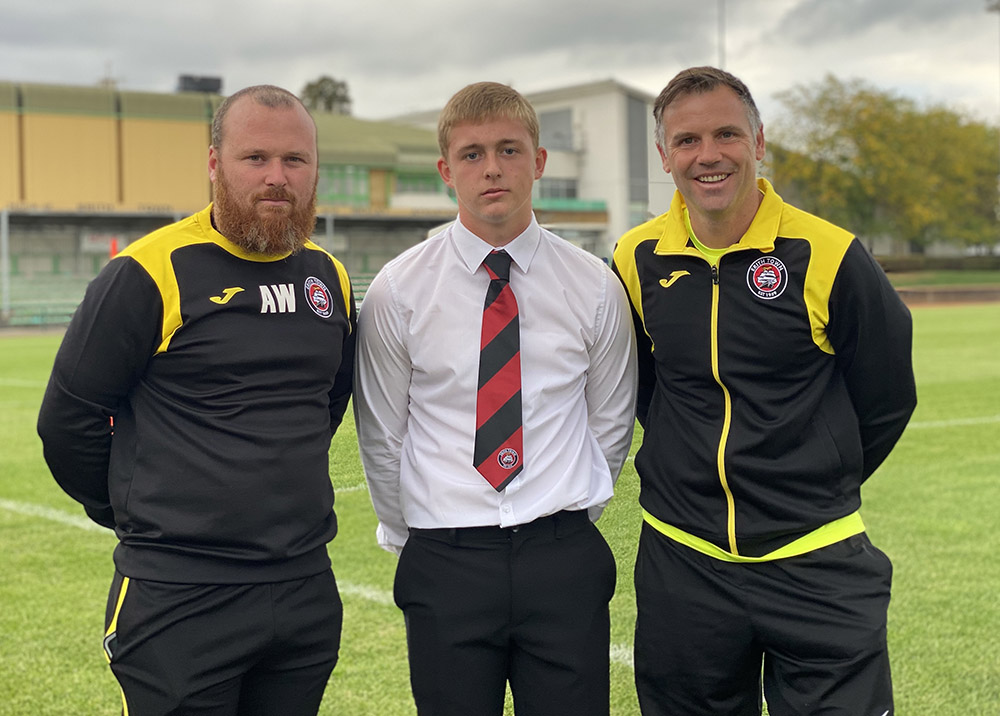 Tom Ash with Adam Woodward and Dave Chatwin
