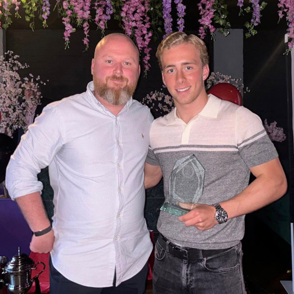 Supporter's Player of the year was James Dyer who received his award from Manager, Adam Woodward.