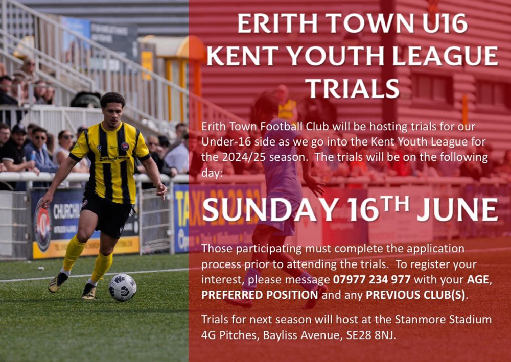 Under 16 Kent Youth League trials, 16th June 2024