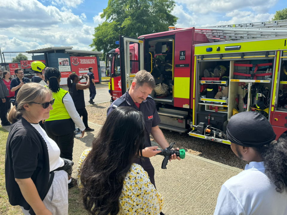 Fireman at Bayliss Avenue