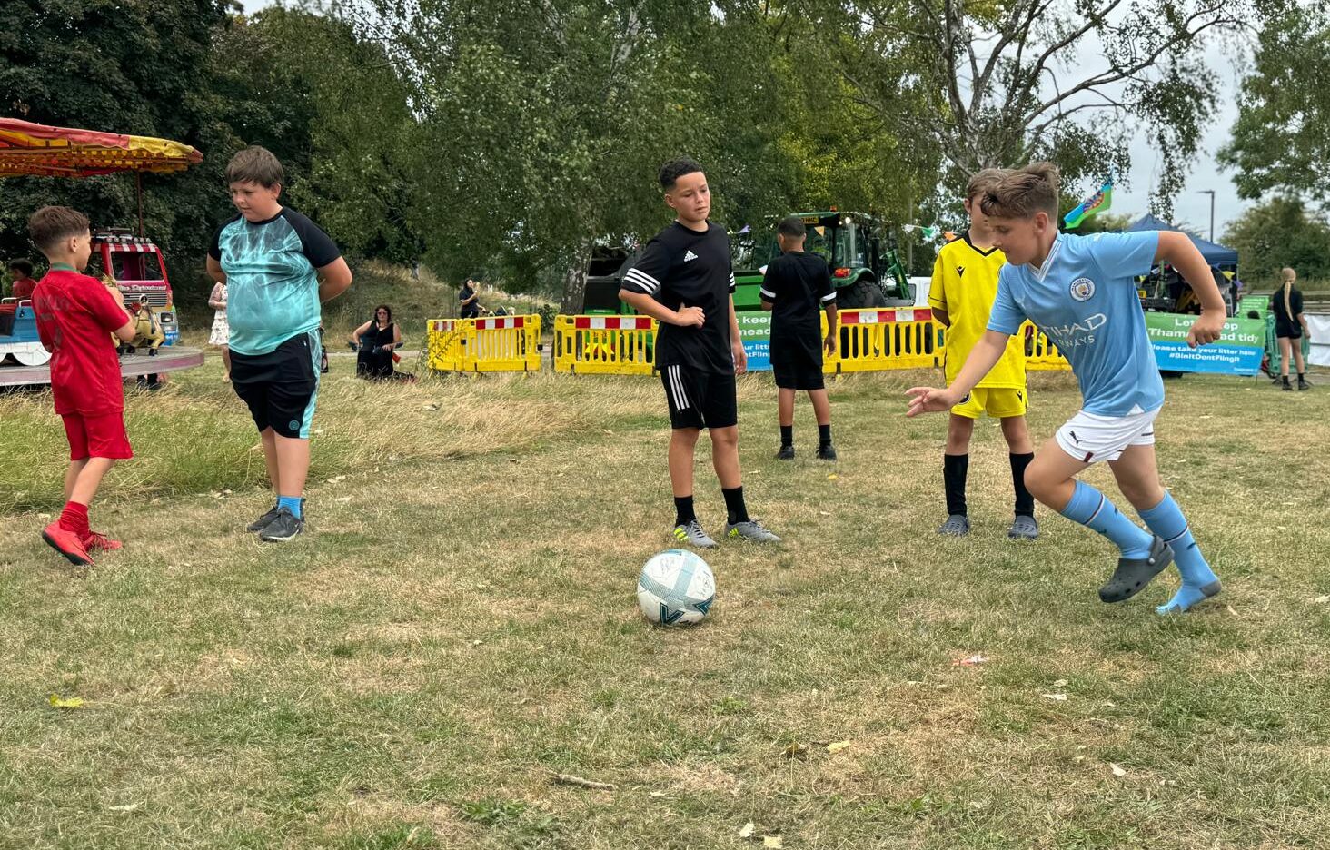 Beat the Goalie at the Thamesmead Festival