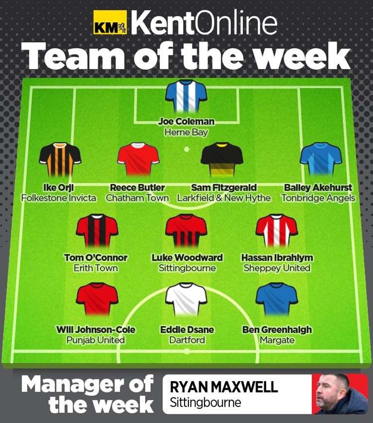 Tom O'Connor makes Kent Online Team of the Week